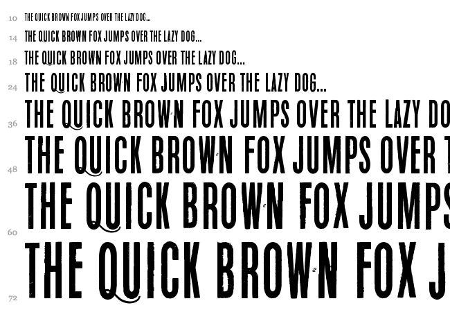 White Elephant font waterfall